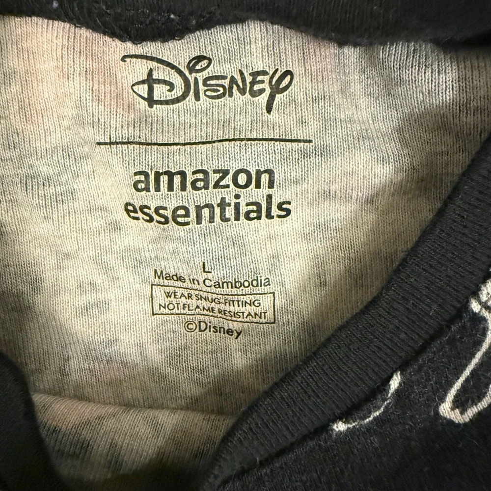 Disney Mickey Mouse & Friends Pajama Set‎ Kids Size L Long Sleeve Top Pants